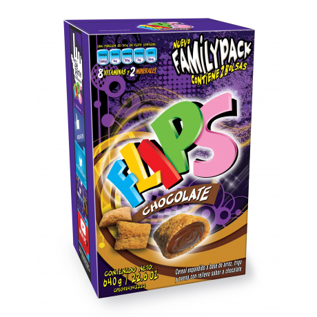 CEREAL FLIPS CHOCOLATE 640GR