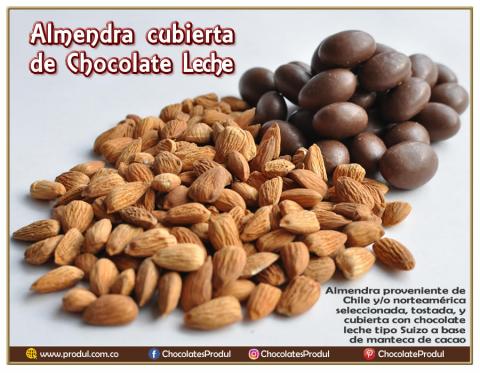 Almendras cubiertas de chocolate