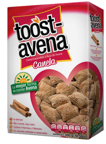 CEREAL TOOST AVENA CANELA 300GR