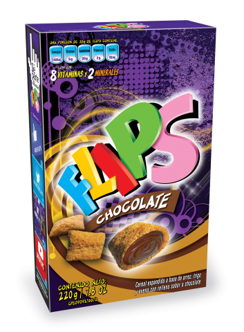 CEREAL FLIPS CHOCOLATE 220GR