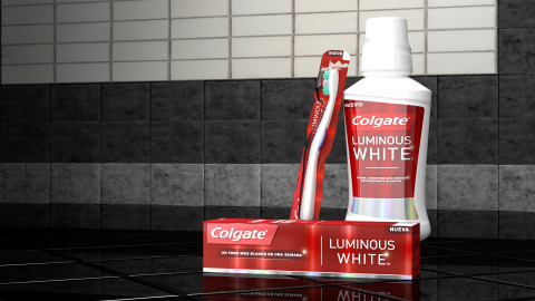 Colgate Luminous White video mapping