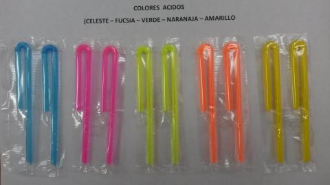 Pitillos Biodegradables Para Uso Industrial de colores