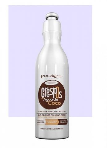 Curly line with coconut water. Image