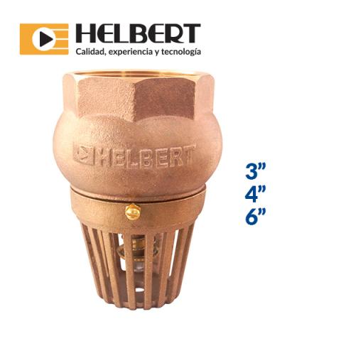 anti-water hammer bronze valve with bronze strainer Image
