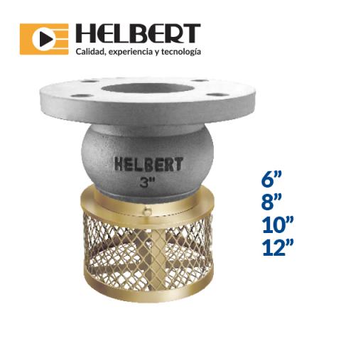 Aluminum foot valve Flange connection Image