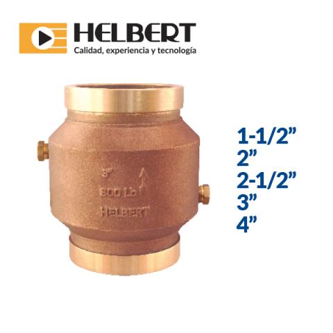 Double groove bronze check Image