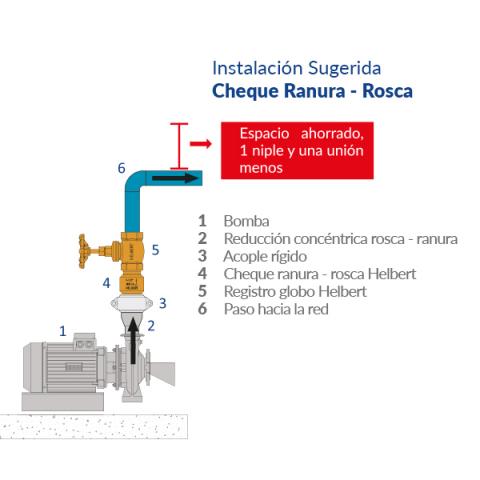 Groove thread bronze check Image