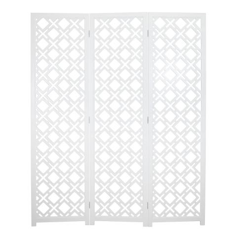 PANEL ROOM DIVIDER GEOMETRIC WHITE SCREEN Image