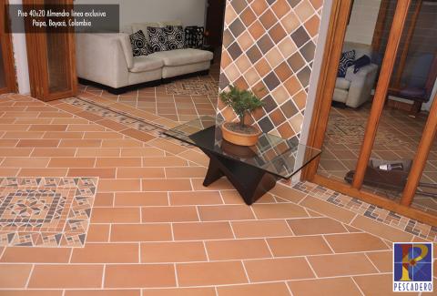 Clay floor tile 40x20 exclusive line Image