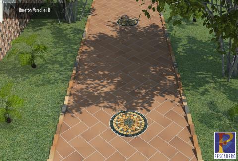 Mosaic clay Roseton Versalles 60cm Image