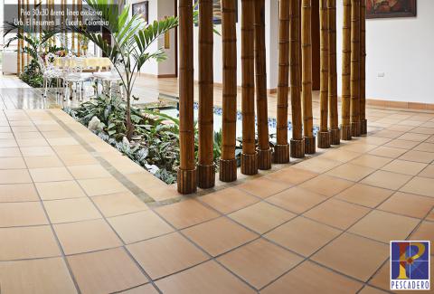 Clay floor tile 30x30 exclusive line Image