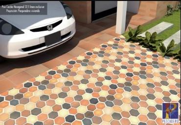 Hexagonal Cork Floor Image