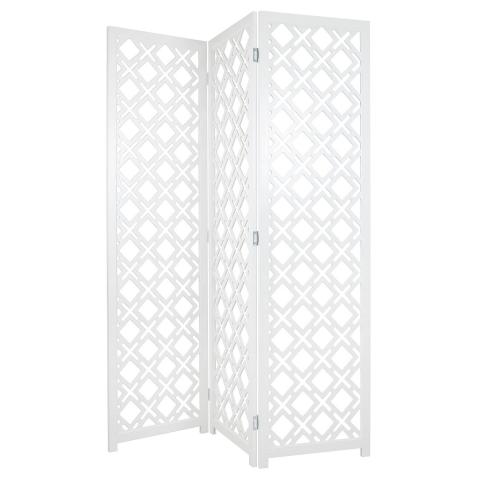 PANEL ROOM DIVIDER GEOMETRIC WHITE SCREEN Image