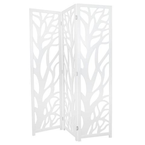 PANEL ROOM DIVIDER WHITE TREE SCREEN Image