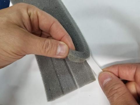 Adhesive tapes in polyuethane foam Image