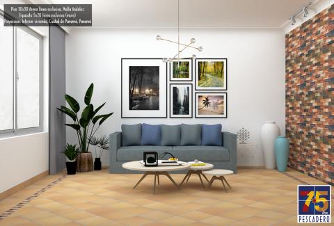 Clay floor tile 30x30 exclusive line Image
