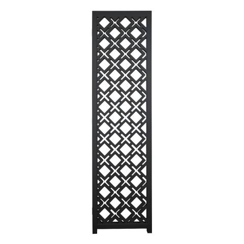 PANEL ROOM DIVIDER GEOMETRIC DARK WENGE SCREEN Image