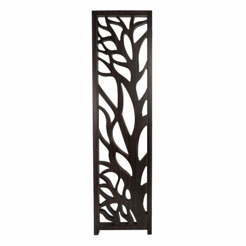 PANEL ROOM DIVIDER TREE VEINED WENGE WOOD SCREEN Image