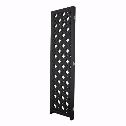 PANEL ROOM DIVIDER GEOMETRIC DARK WENGE SCREEN Image