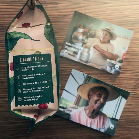 50 Amigas Coffee - Dulcinea Edition, 12 Oz | Arabica, Whole Bean Coffee, Medium Roast, Direct Trade Women Farmers, Single Origin Image