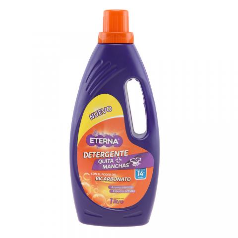 Eterna liquid detergent removes more stains Image