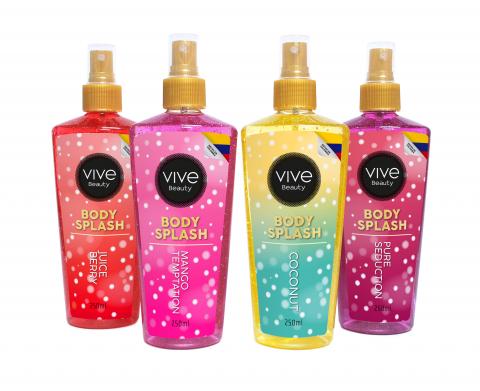 Body Splash Glitter Vive Beauty x250ml Image