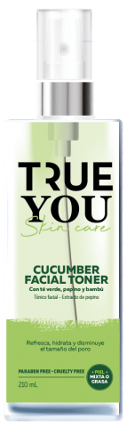 True You Facial Toner with Cucumber Extract, Aloe Vera and Bamboo 210 ml Image
