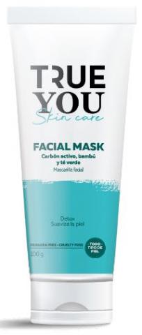 True You Facial Mask with Active Charcoal, Bamboo and Green Tea 100 g Image