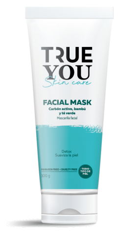True You Facial Mask with Active Charcoal, Bamboo and Green Tea 100 g Image