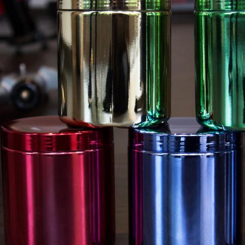 Metalized Canisters for sport nutrition Image