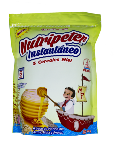 Instant Cereal for Children - 3 Cereals with Honey flavor