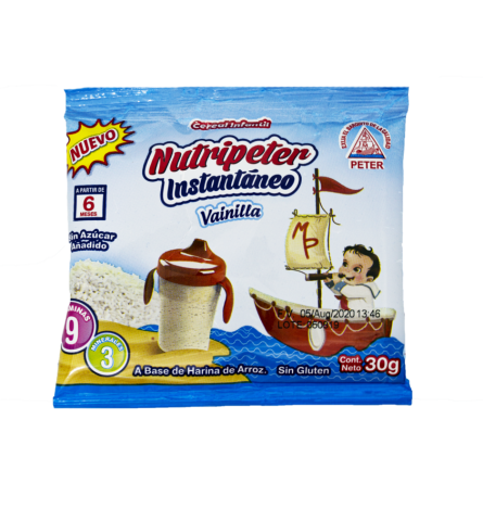 Instant Rice Cereal for Children - Vanilla flavor