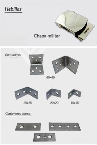 Shanks, buckles, hooks, washers and corner pieces