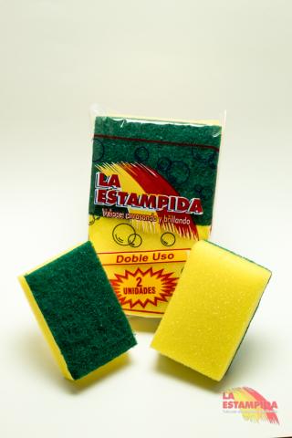 DOUBLE USE SCRUBBER SPONGES