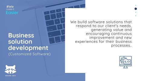 Business solution development (Customized Software) Image