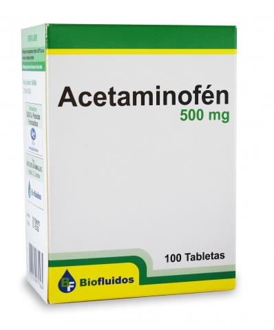Acetaminophen 500 mg box 100 tablets Image
