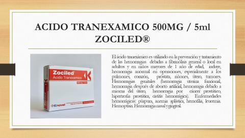 ZOCILED - TRANEXAMIC ACID 500mg/5ml Image