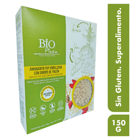 Amaranth pop caramelized with yacón syrup Image