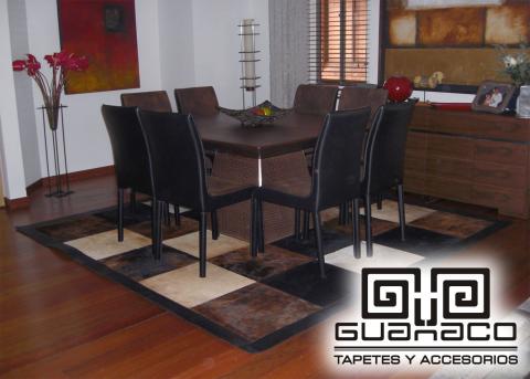 Cowhide patchwork rugs Image