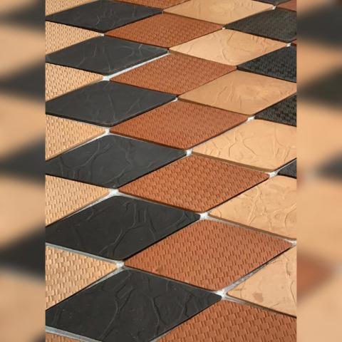 ROMBOS 30X12.5 arcilla