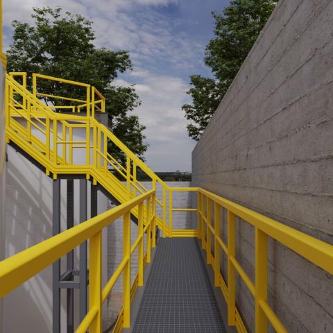 FRP Industrial Handrail Image