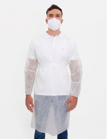 Disposable Surgical Gown with Elastic Band Cuffs Image