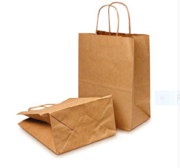 Twisted handle brown paper bags Image