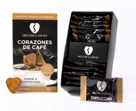 Flavoured Coffee Hearts - Cappuccino Flavour Image