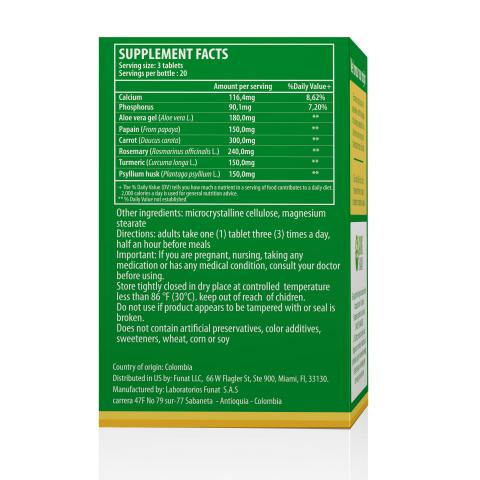 Digest relief blend papaya enzymes, turmeric, 60 chew tabs Image