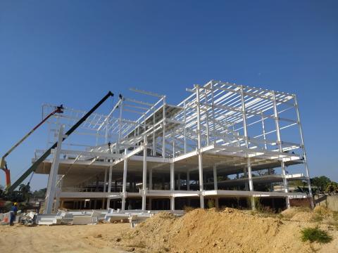 Steel structure building Image