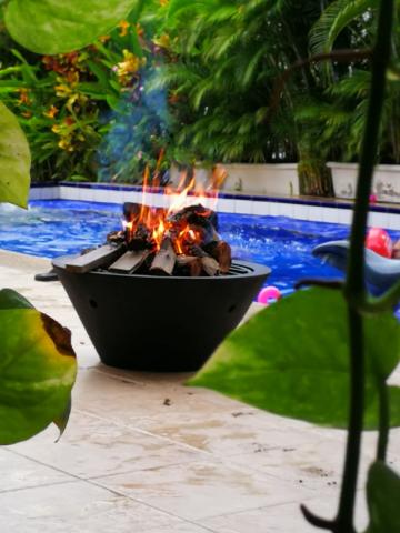 wood fire pit konik Image