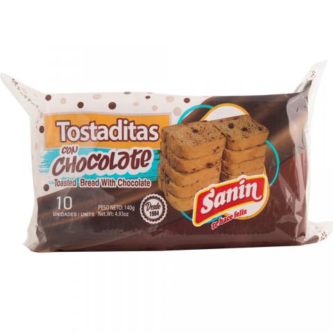Toast with pieces of Chocolate Sanin Image