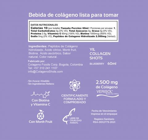 Hydrolyzed Liquid Collagen Drink in 60ml Shots Image