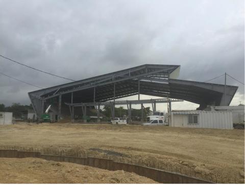 Steel structure building Image